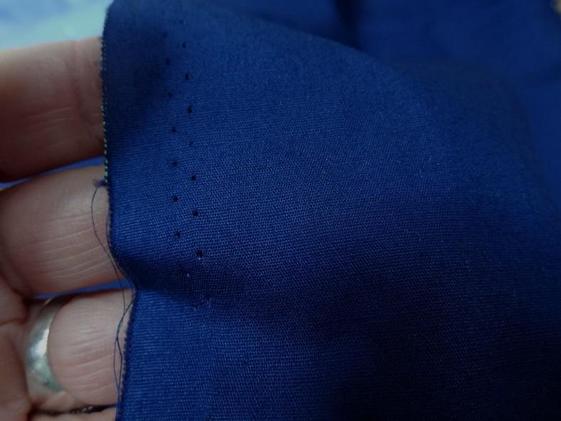 Popeline coton bleue marine 2