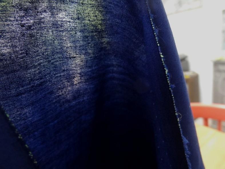 Popeline coton bleue marine 3