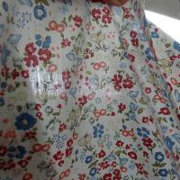Popeline coton fond blanc fleurettes ninon 1