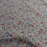 Popeline coton fond blanc fleurettes ninon 2 