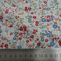 Popeline coton fond blanc fleurettes ninon 4 