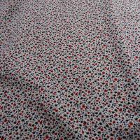 Popeline coton fond blanc mini fleurs 2