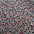 Popeline coton fond blanc mini fleurs 3 