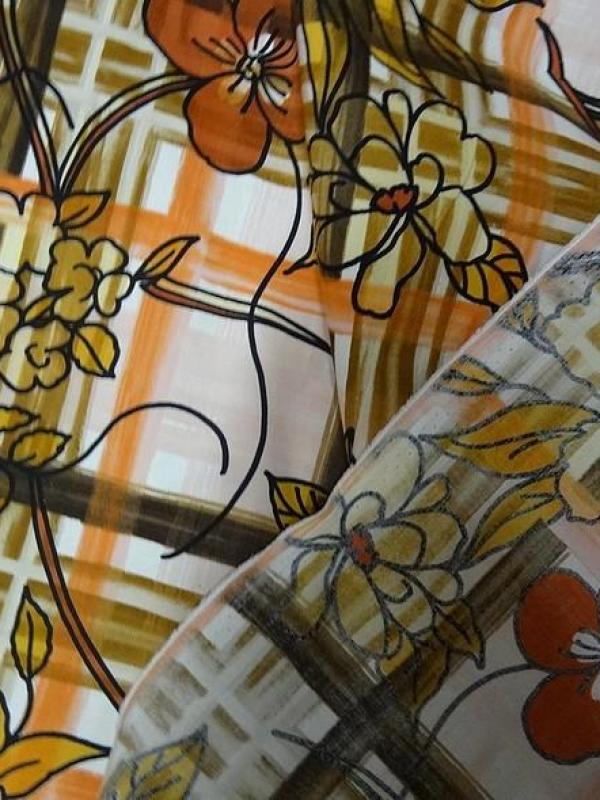 Popeline coton lycra motif so kitch 5 