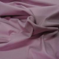 Popeline coton lycra rose violace clair 1