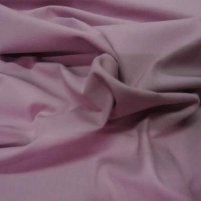 Popeline coton lycra rose violace clair 1 