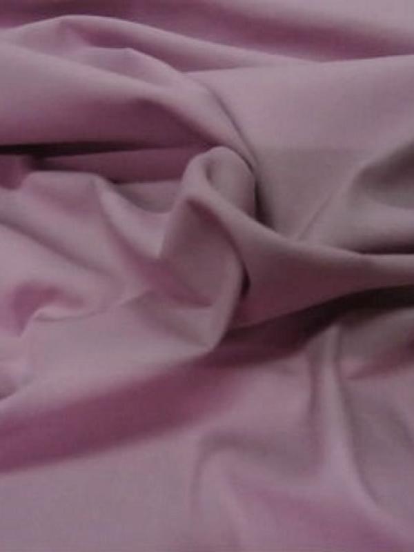 Popeline coton lycra rose violace clair 1 