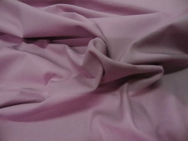 Popeline coton lycra rose violace clair 1