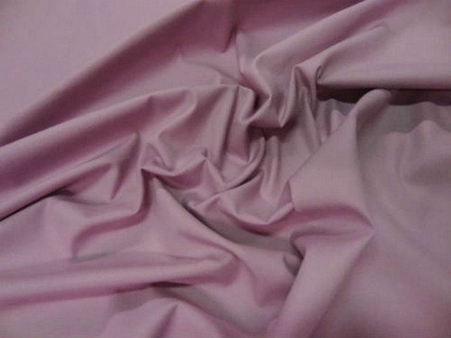 Popeline coton lycra rose violace clair 2