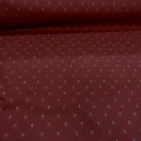 Popeline coton lycra rouge bordeaux motif provence 