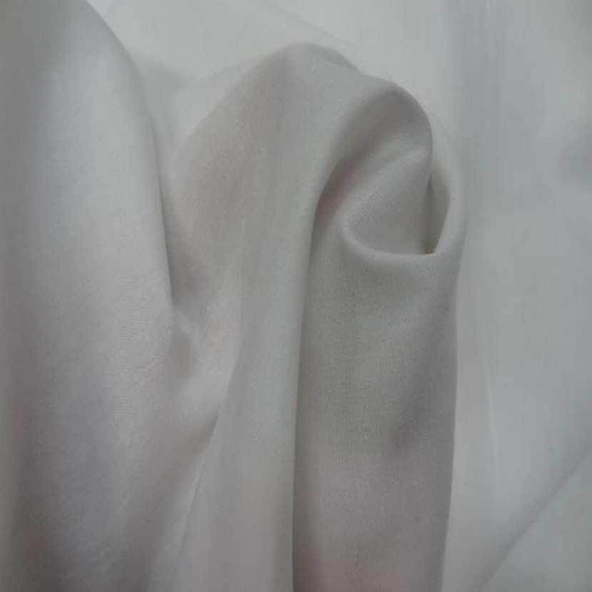 Popeline coton uni ton blanc8