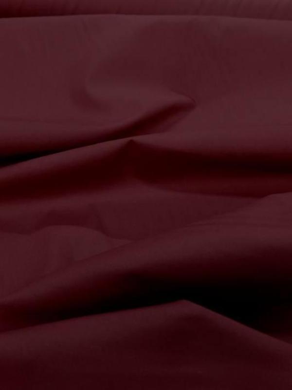 Popeline coton uni ton bordeaux0