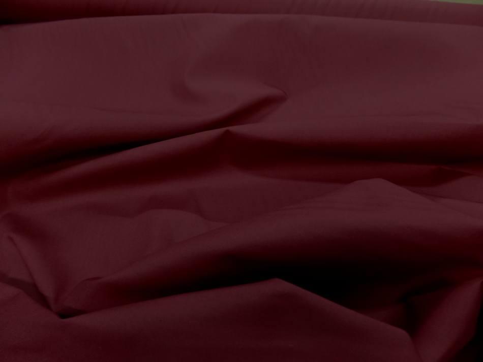 Popeline coton uni ton bordeaux0