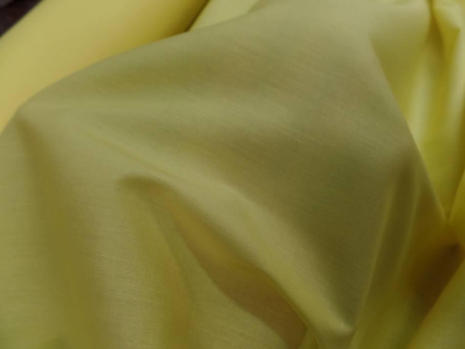 Popeline coton uni ton jaune5