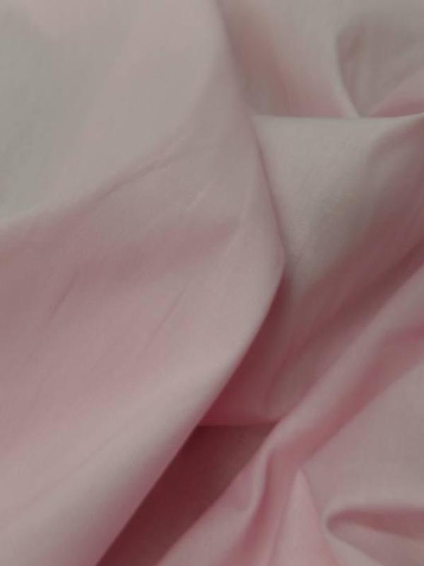 Popeline coton uni ton rose clair