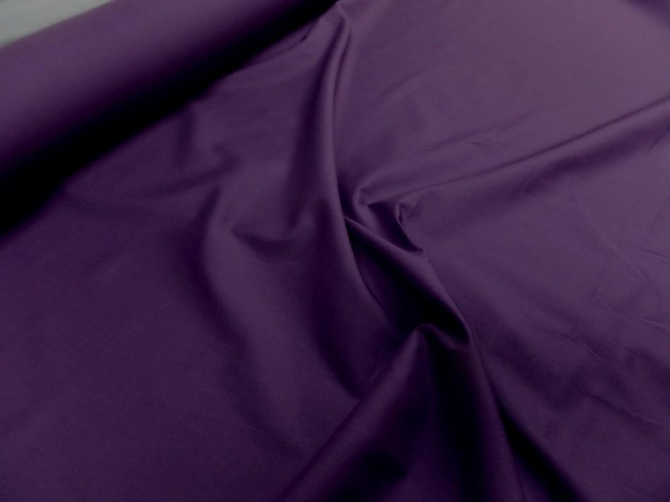 Popeline coton uni ton violet0