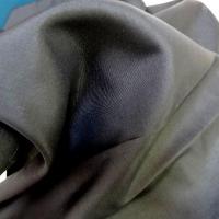 Popeline de soie noire unie 2