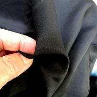 Popeline de soie noire unie 5