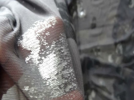 Résille gris argentée 03