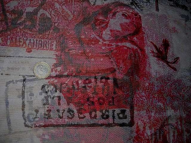 Resille alexandrie rouge blanc noir 1