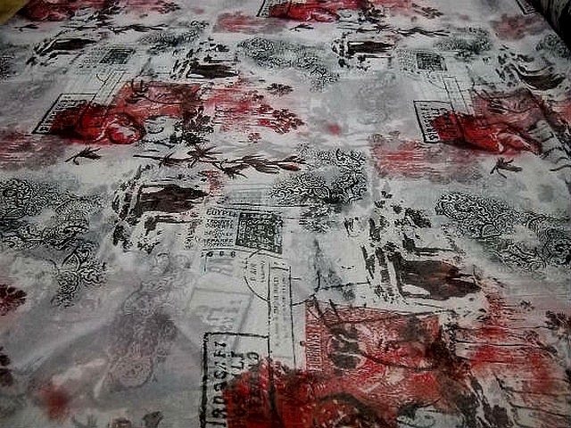 Resille alexandrie rouge blanc noir 2