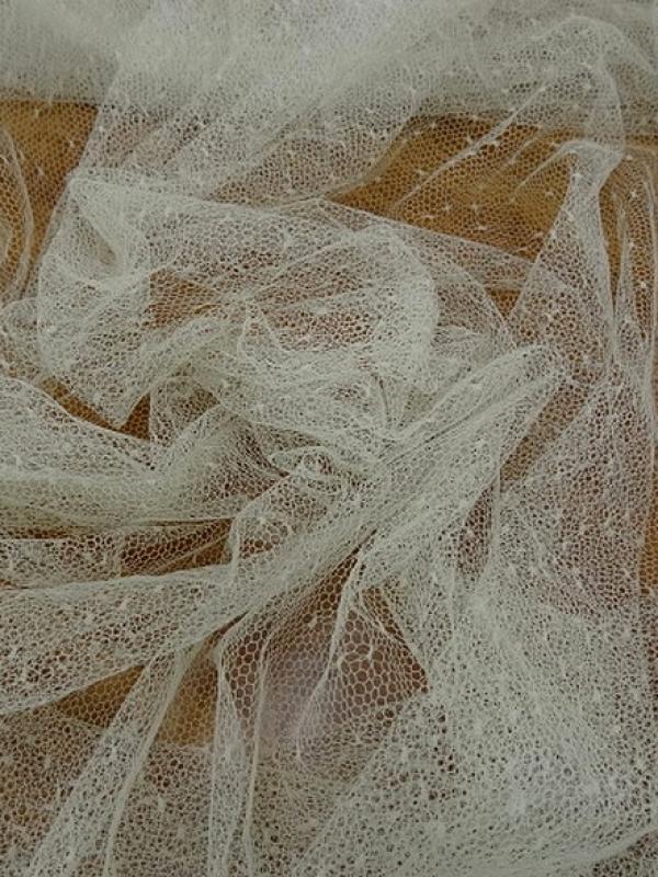 Resille blanc casse a plumetis 1 