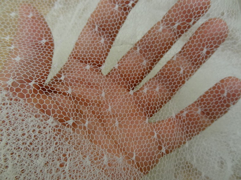 Resille blanc casse a plumetis 3