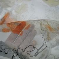 Resille blanche motif coquelicot 3 