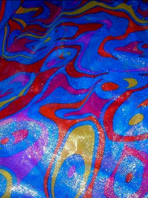 Resille bleu roi lurex motifs modernes 1 