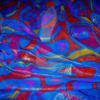 Resille bleu roi lurex motifs modernes 2 