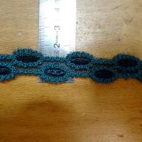 Resille brodee macarons bleu canard 4 