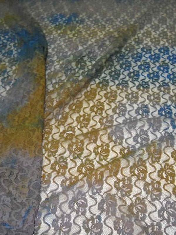 Resille dentelle chatain bleu ocre 1 