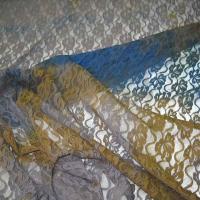 Resille dentelle chatain bleu ocre 3