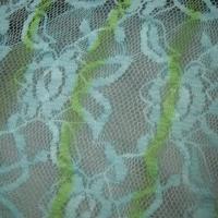 Resille dentelle patchwork de rayures glycine bleu tilleul 4