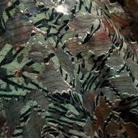 Resille dentelle teinte d automne vert lichen et roux 2 