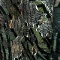 Resille dentelle teinte d automne vert lichen et roux 5 