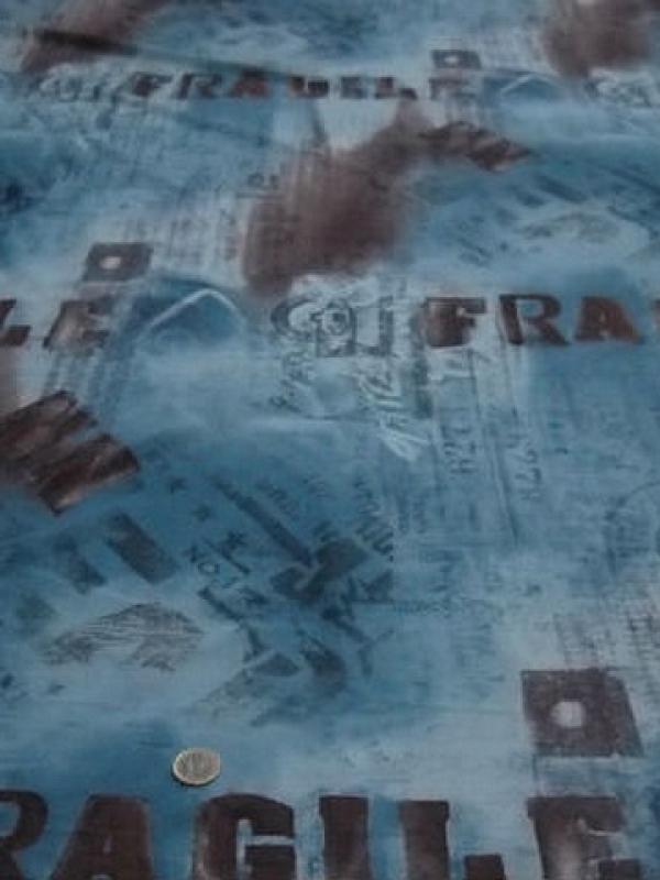 Resille fragile bleu et marron 