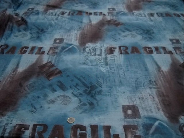 Resille fragile bleu et marron