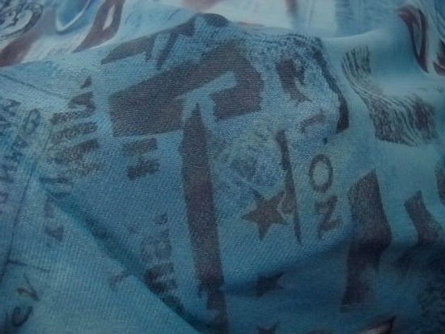 Resille fragile bleu et marron 1