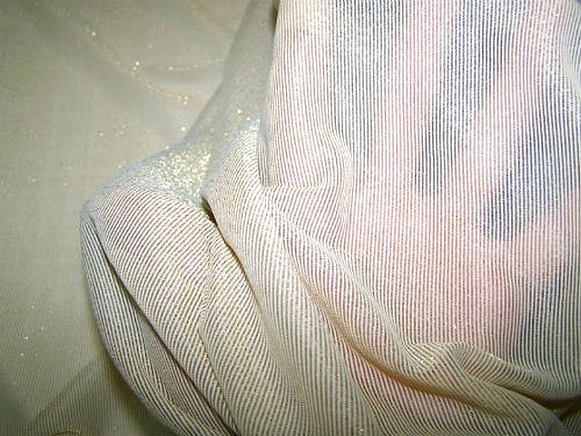 Resille lycra beige champagne lurex or 2
