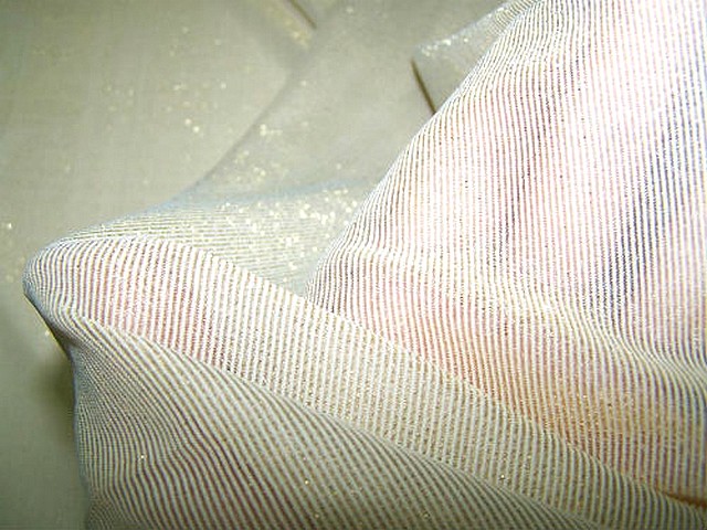 Resille lycra beige champagne lurex or 3