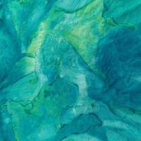 Resille lycra bleu turquoise froisse permanent 1