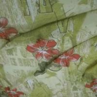 Resille lycra fleurs de cosmos et ecritures 1