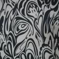 Resille lycra motif cachemire stylise blanc marine 1 