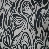 Resille lycra motif cachemire stylise blanc marine 1 