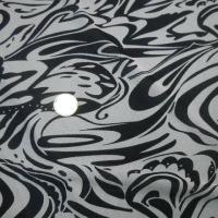 Resille lycra motif cachemire stylise blanc marine 3 