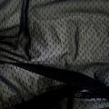 Resille lycra noire a plumetis 1 