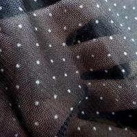 Resille lycra noire pois blancs 3 