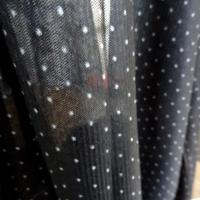 Resille lycra noire pois blancs 4 