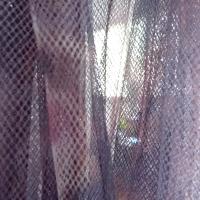 Résille lycra parme motifs roses de jardin 04